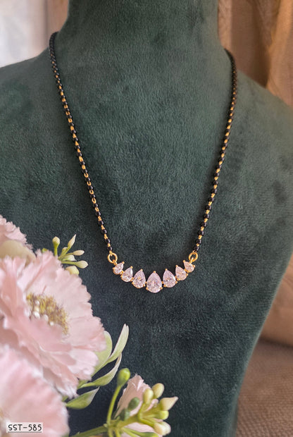 SST 585 | RADIANT TEARDROP CRYSTAL MANGALSUTRA