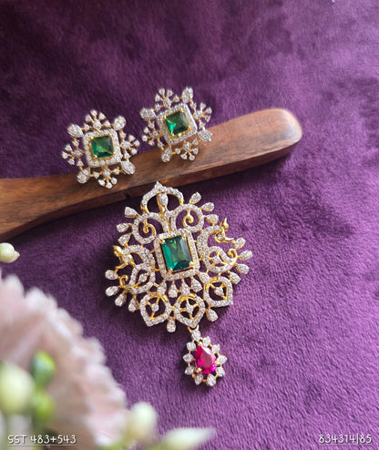 SST 483 + 543 | EARRINGS AND PENDENT SET