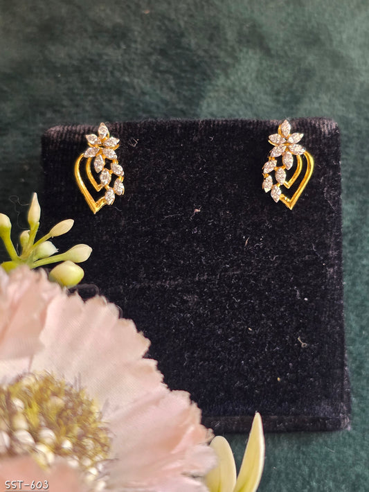 SST 603 | RADIANT CRYSTAL FAN STATEMENT EARRINGS