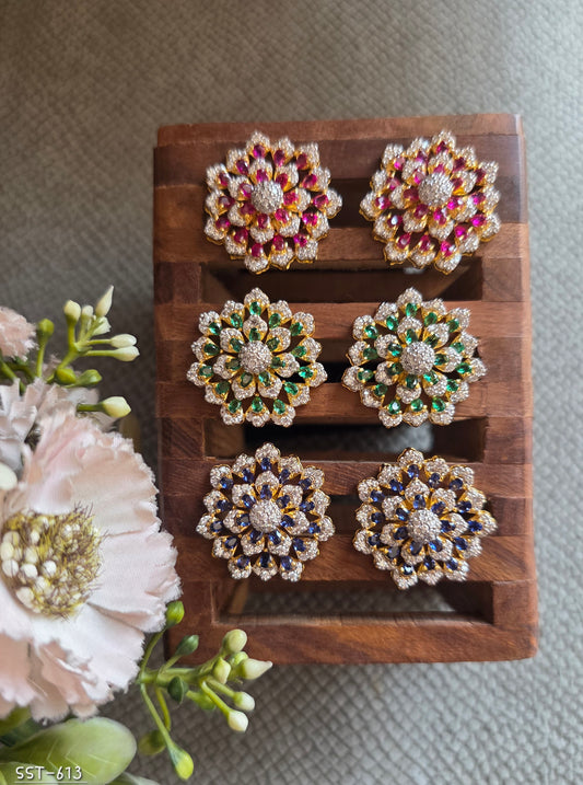 SST 613 | FLORAL STATEMENT EARRINGS