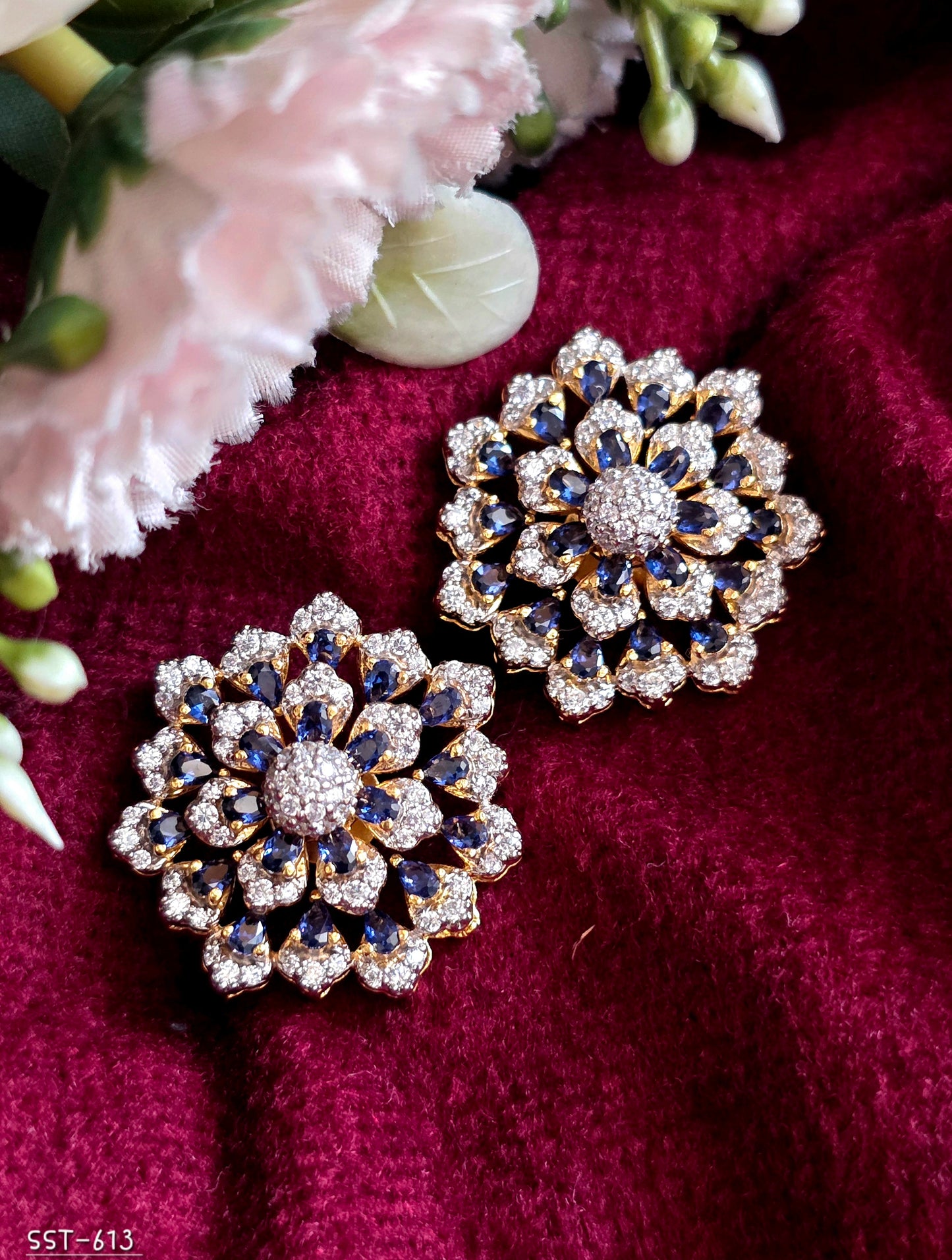 SST 613 | FLORAL STATEMENT EARRINGS