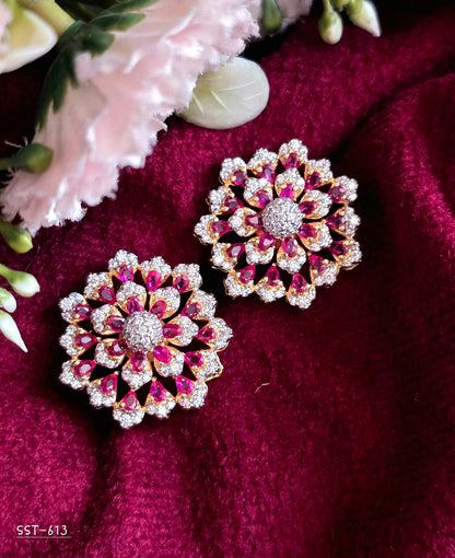 SST 613 | FLORAL STATEMENT EARRINGS