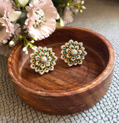 SST 613 | FLORAL STATEMENT EARRINGS