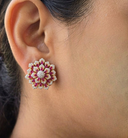 SST 613 | FLORAL STATEMENT EARRINGS