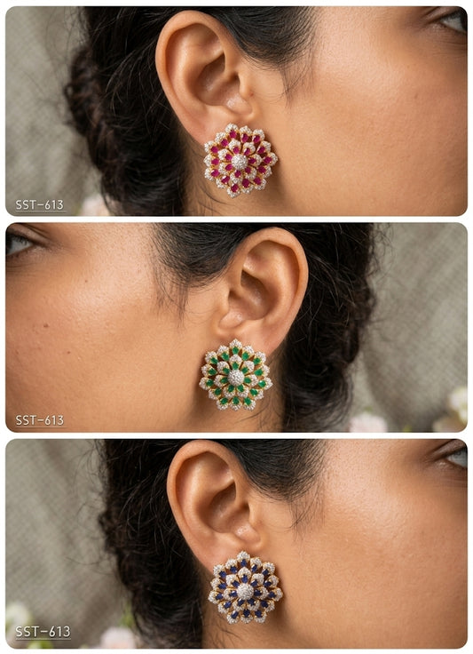 SST 613 | FLORAL STATEMENT EARRINGS