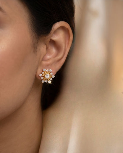 SST 122A | FLOWER ZIRCON STUDS