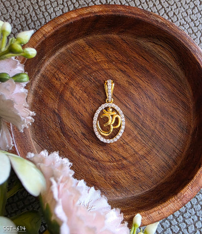 SST 614 | OM SYMBOL HALO PENDANT