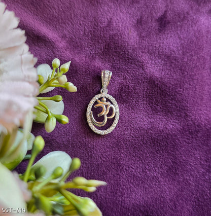 SST 614 | OM SYMBOL HALO PENDANT