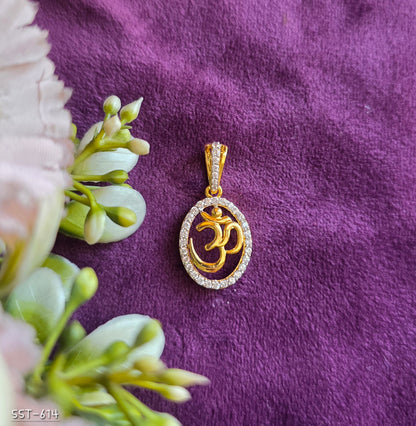 SST 614 | OM SYMBOL HALO PENDANT