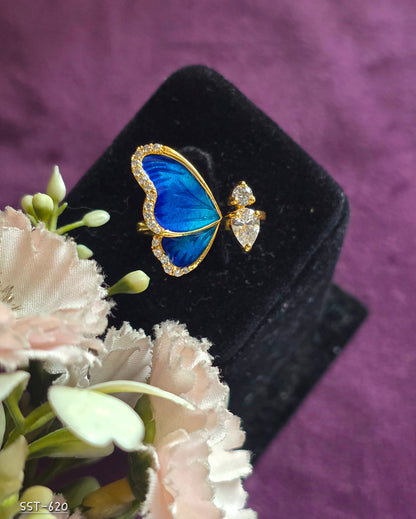 SST 620 | MIDNIGHT HEART OPEN RING