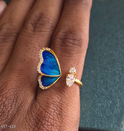 SST 620 | MIDNIGHT HEART OPEN RING