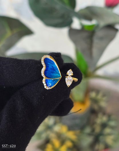 SST 620 | MIDNIGHT HEART OPEN RING