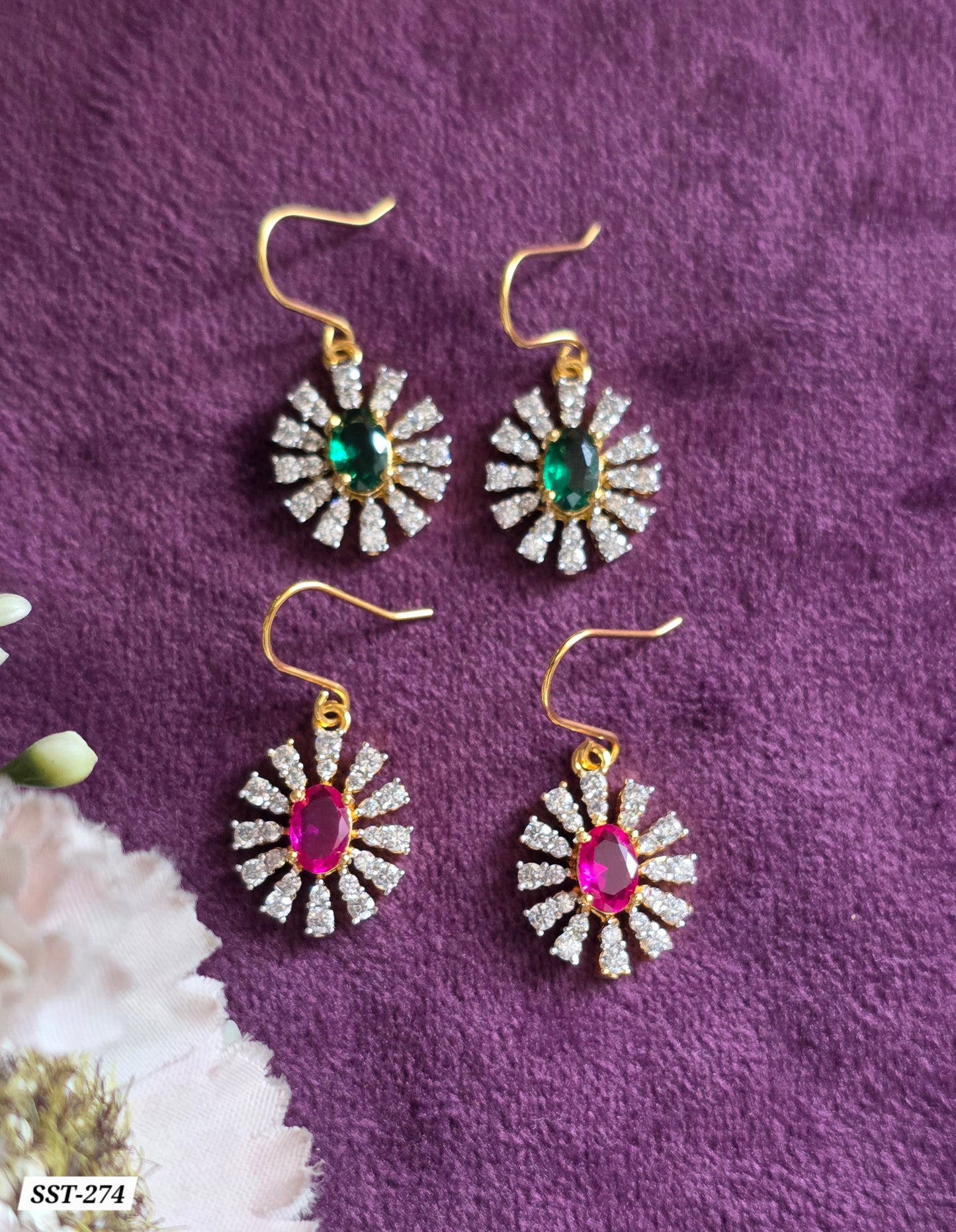 SST 274 | CHARMING FLORAL ACCENT EARRINGS