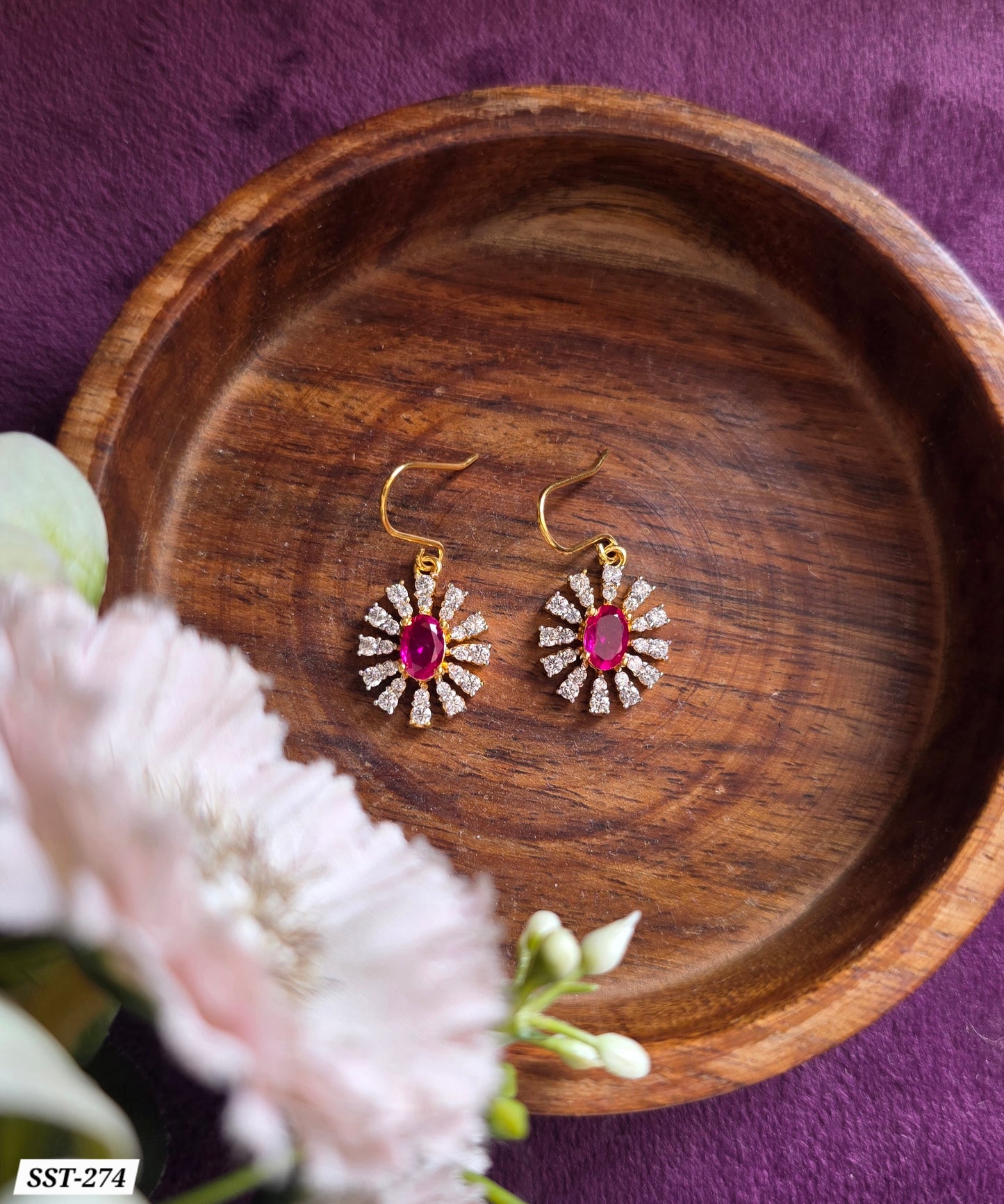 SST 274 | CHARMING FLORAL ACCENT EARRINGS