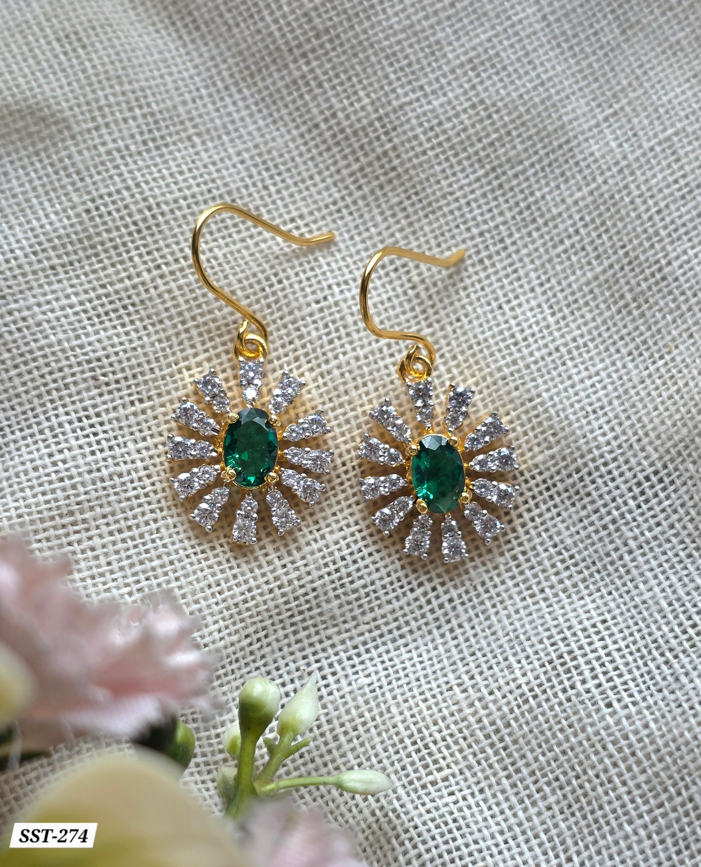 SST 274 | CHARMING FLORAL ACCENT EARRINGS
