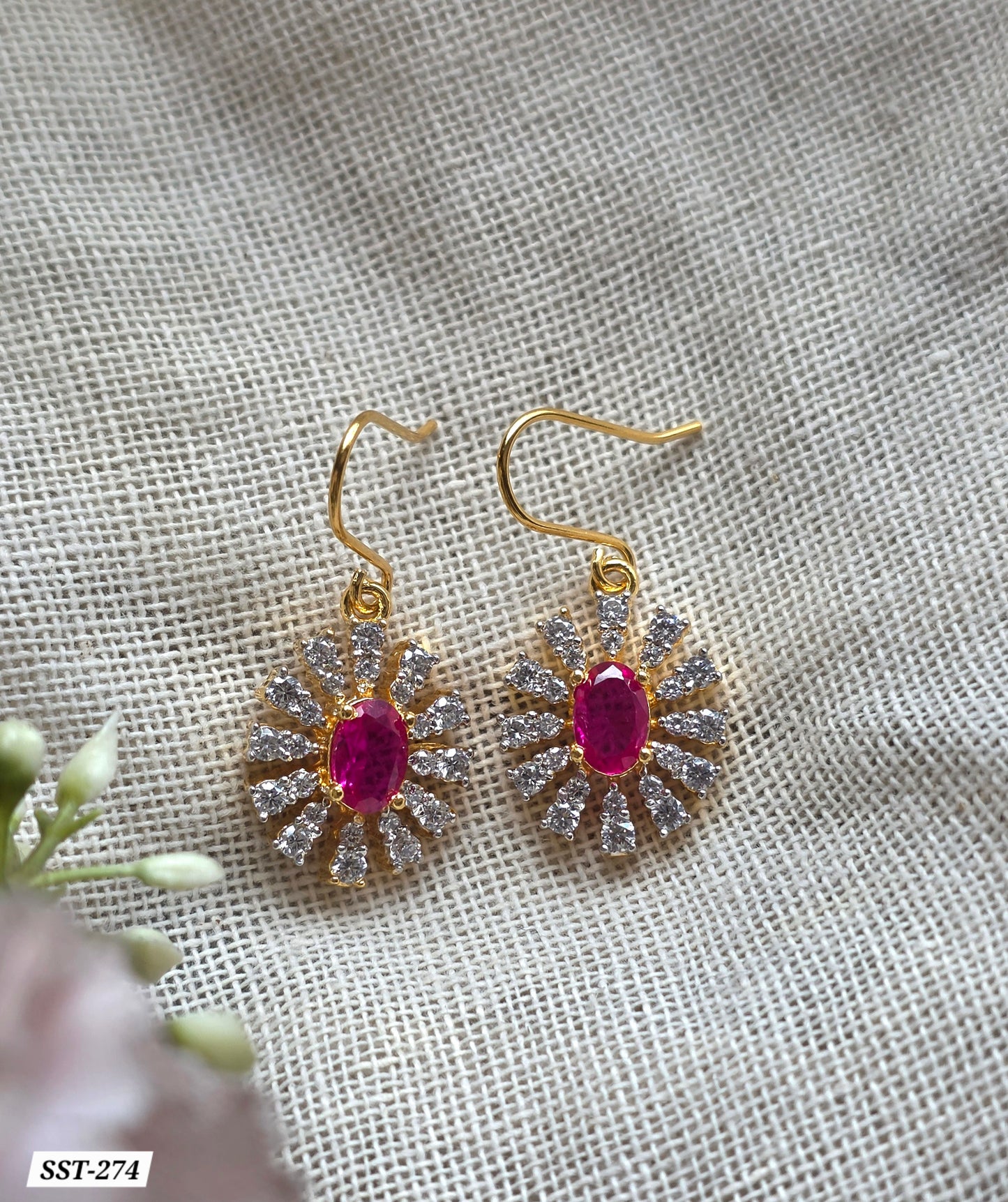 SST 274 | CHARMING FLORAL ACCENT EARRINGS