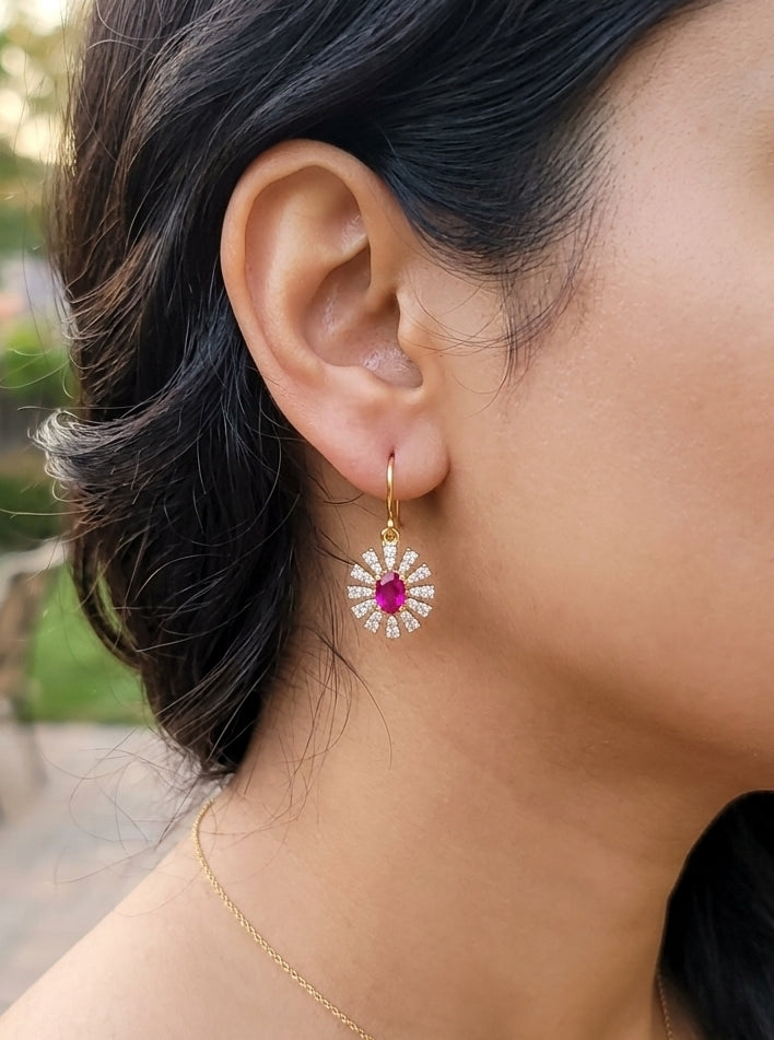 SST 274 | CHARMING FLORAL ACCENT EARRINGS