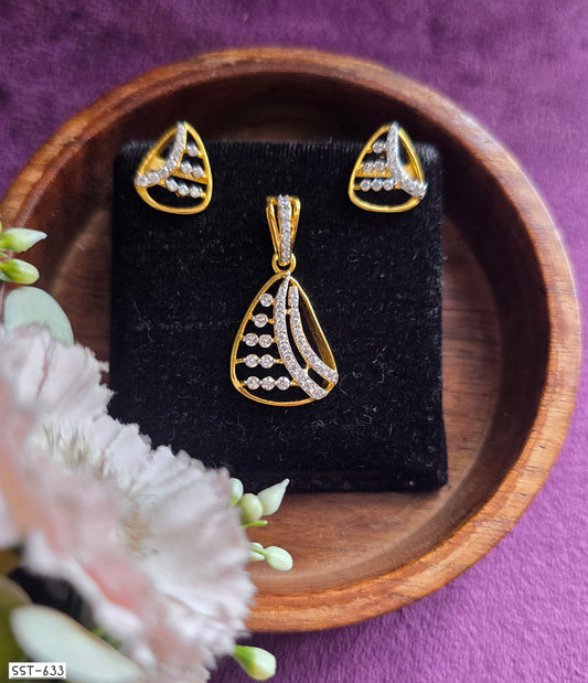 SST 633 | RADIANT GEOMETRIC PENDANT SET