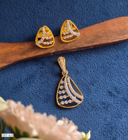 SST 633 | RADIANT GEOMETRIC PENDANT SET