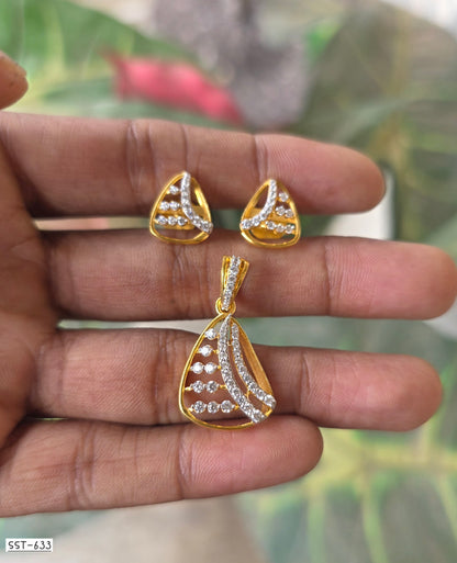 SST 633 | RADIANT GEOMETRIC PENDANT SET