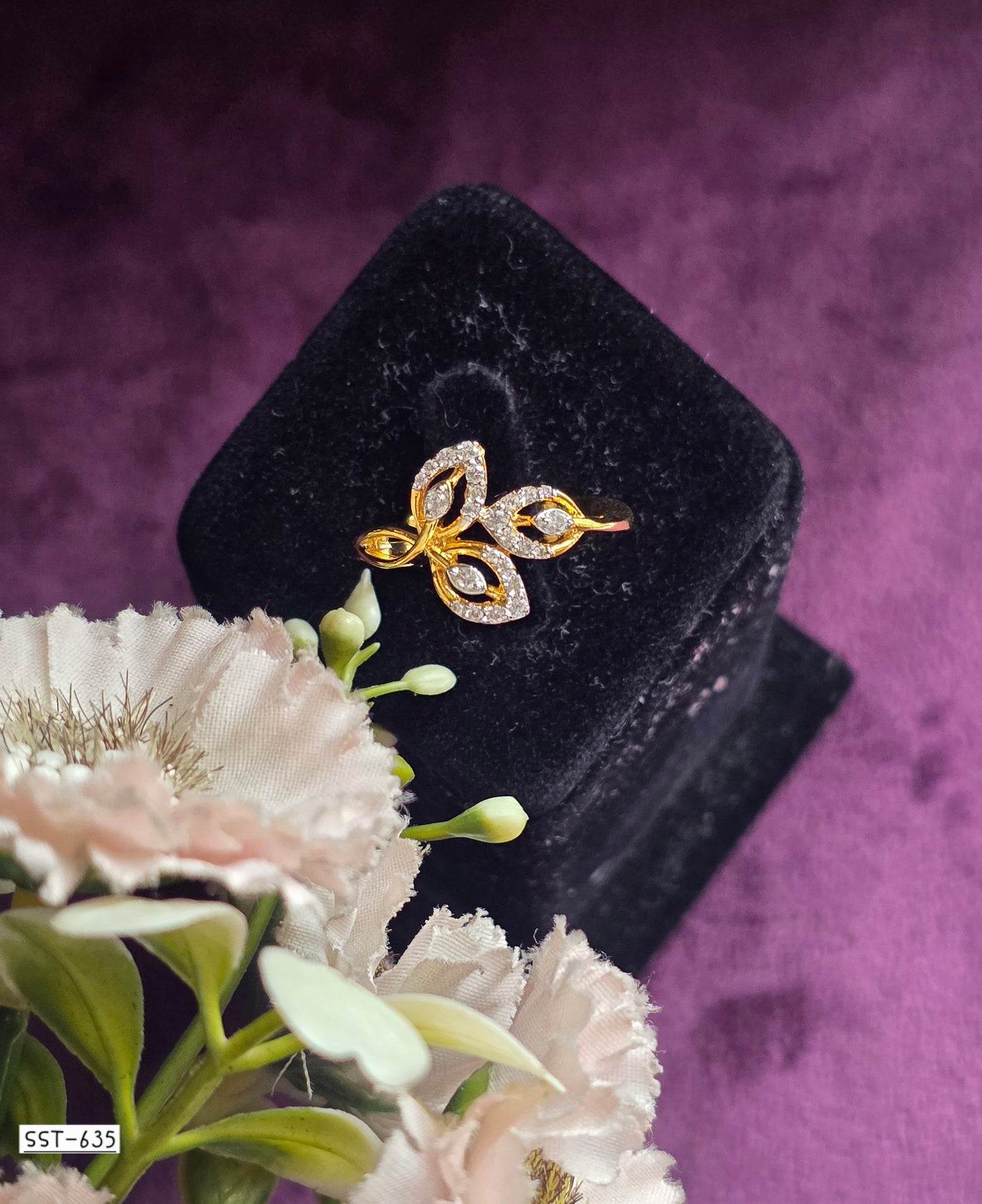 SST 635 | FLORAL BLOOM DIAMOND RING