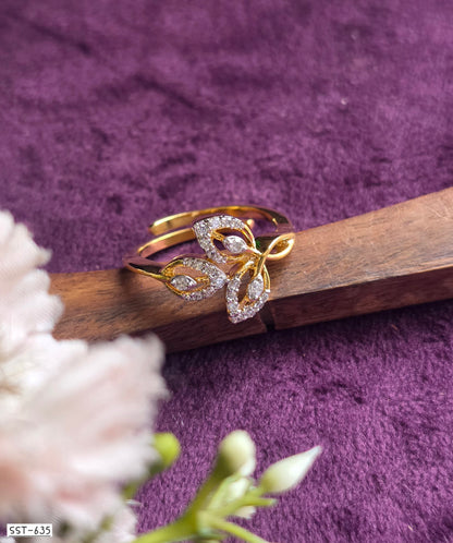 SST 635 | FLORAL BLOOM DIAMOND RING