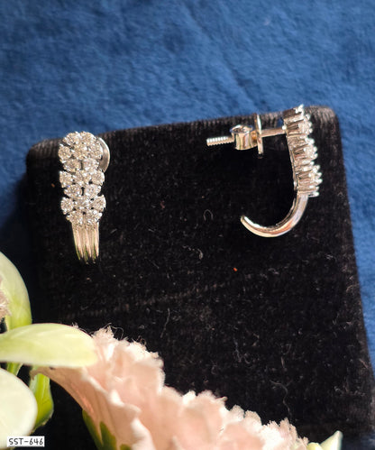 SST 646 | ELEGANT CASCADE CZ STUD EARRINGS
