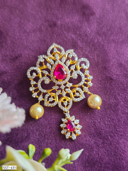 SST 651 | EMERALD PEACOCK INSPIRED STATEMENT PENDANT