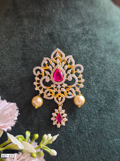 SST 651 | EMERALD PEACOCK INSPIRED STATEMENT PENDANT