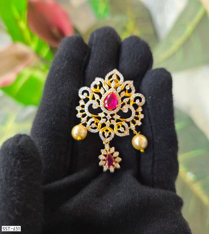SST 651 | EMERALD PEACOCK INSPIRED STATEMENT PENDANT