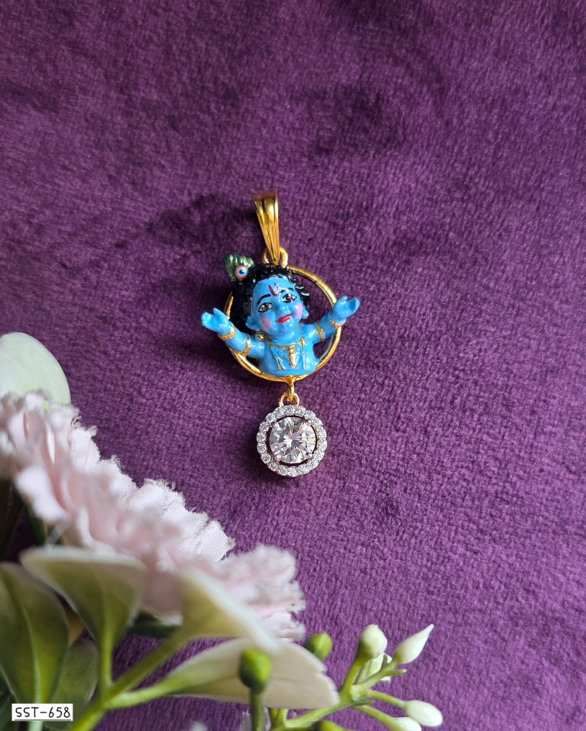 SST 658 | HIGH QUALITY ENAMEL BAL KRISHNA PENDENT