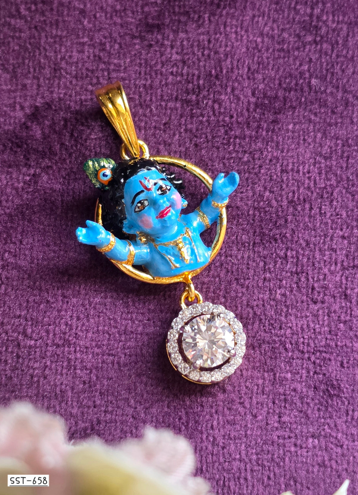 SST 658 | HIGH QUALITY ENAMEL BAL KRISHNA PENDENT