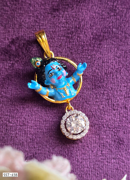SST 658 | HIGH QUALITY ENAMEL BAL KRISHNA PENDENT