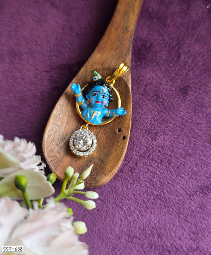 SST 658 | HIGH QUALITY ENAMEL BAL KRISHNA PENDENT