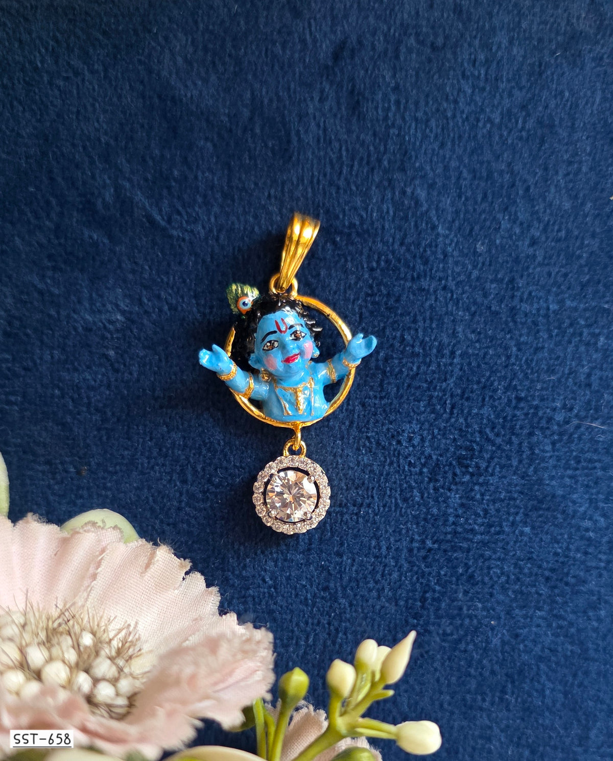 SST 658 | HIGH QUALITY ENAMEL BAL KRISHNA PENDENT