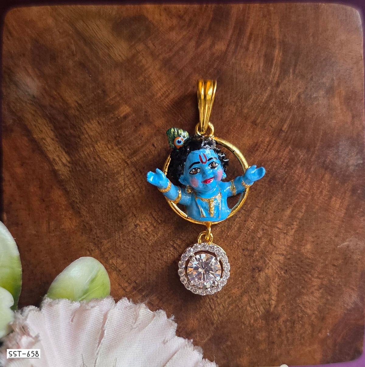SST 658 | HIGH QUALITY ENAMEL BAL KRISHNA PENDENT