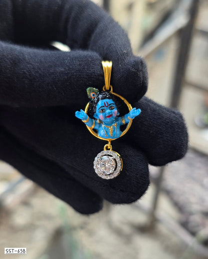 SST 658 | HIGH QUALITY ENAMEL BAL KRISHNA PENDENT
