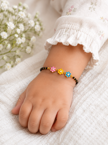 FLOWERS SILVER BABY NAZARIYA BRACELET