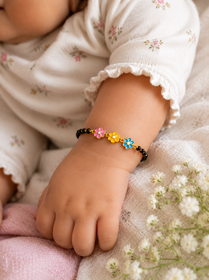 FLOWERS SILVER BABY NAZARIYA BRACELET