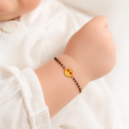 SMILEY SILVER BABY NAZARIYA BRACELET
