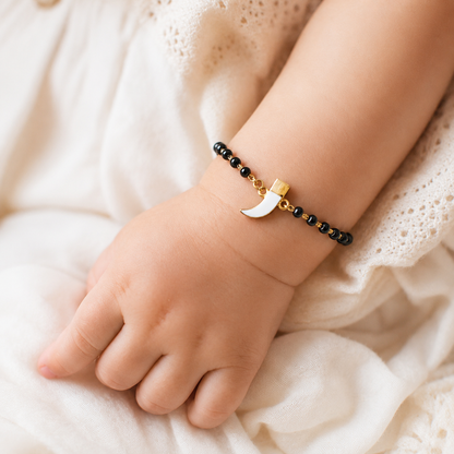 WHITE KNIFE SILVER BABY NAZARIYA BRACELET