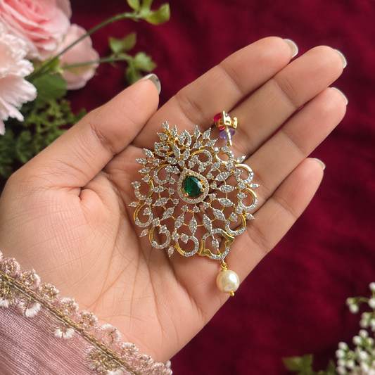 SST 573 | IMPERIAL EMERALD PEARL STATEMENT PENDANT