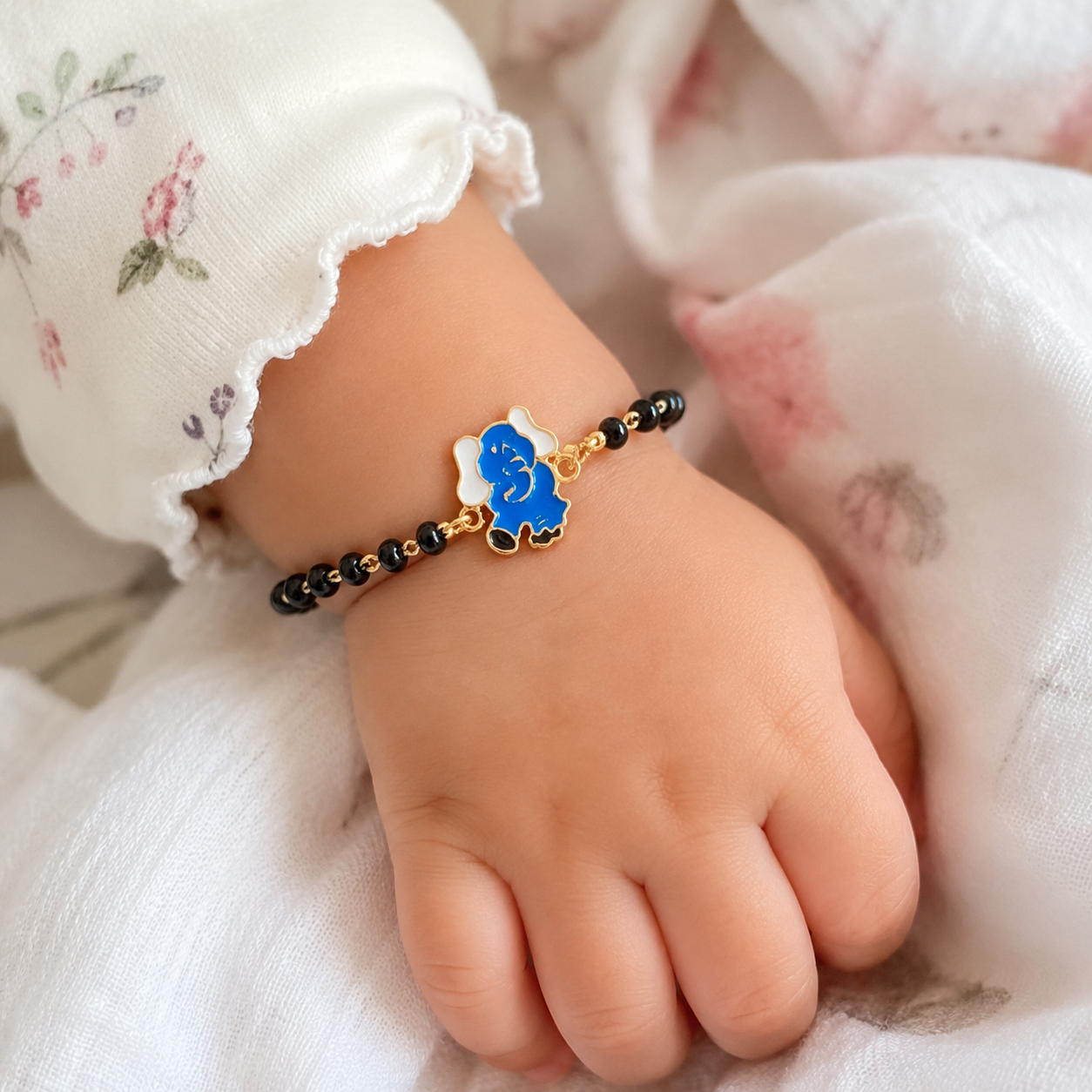 LITTLE GANESHA SILVER BABY NAZARIYA BRACELET