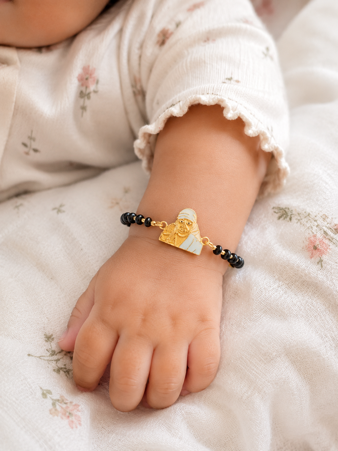 SAI BABA SILVER BABY NAZARIYA BRACELET