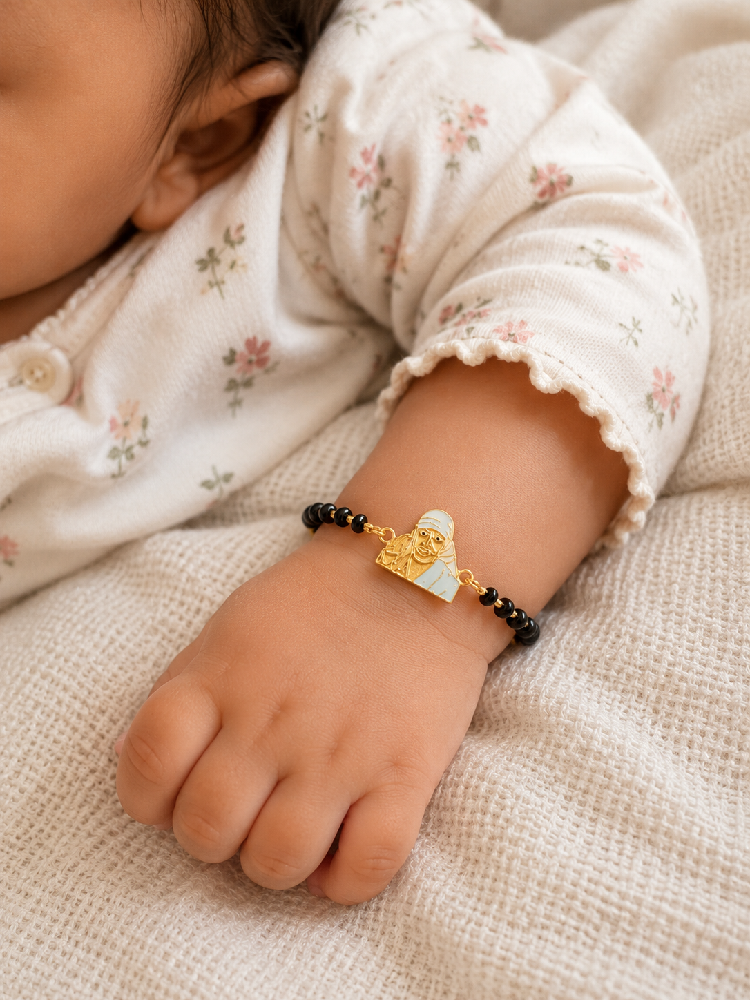 SAI BABA SILVER BABY NAZARIYA BRACELET