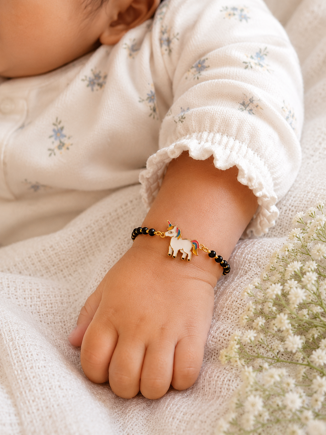 UNICORN SILVER BABY NAZARIYA BRACELET