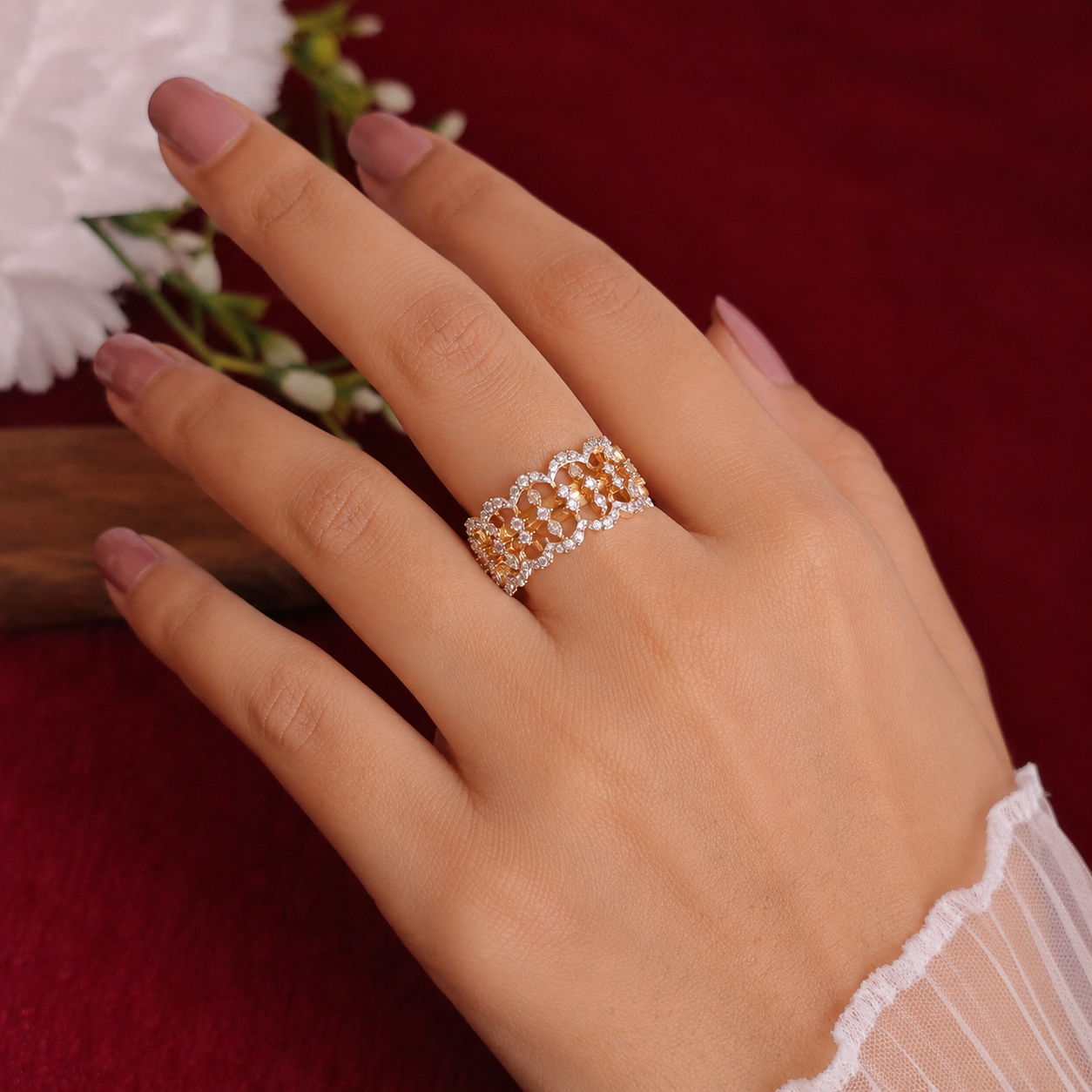 SST 492 | SPARKLING ACCENT RING
