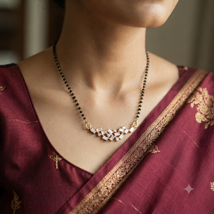 SST 066 | SPARKLING MANGALSUTRA PENDANT NECKLACE