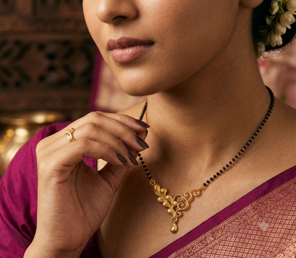 SST 010 | GOLDEN FANCY DESIGNING NECK MANGALSUTRA