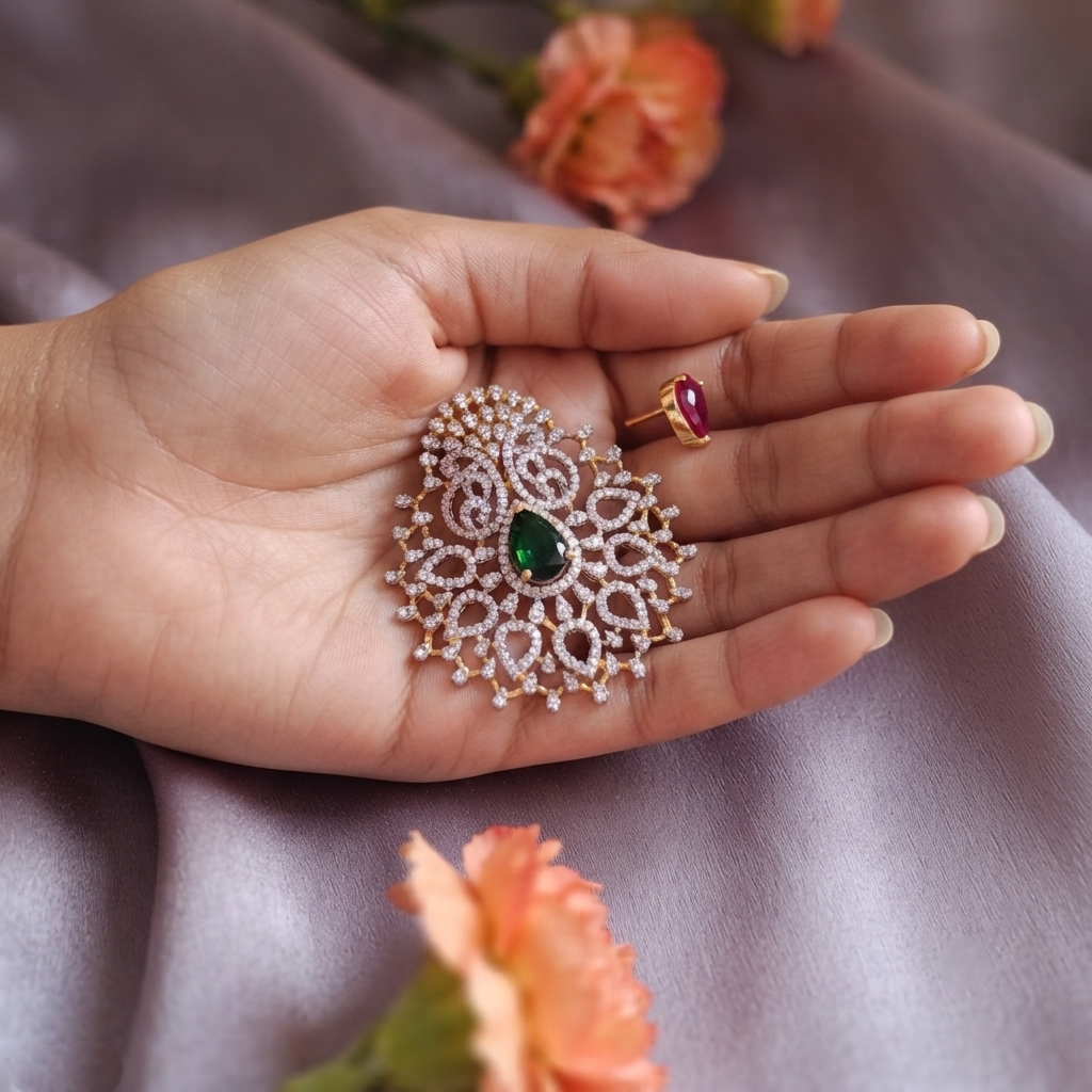 SST 291 | RAVISHING EMERALD AND RUBY LUXURIUS LOCKETS